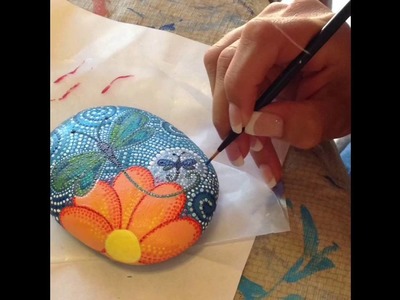 Rock Painting - Dragonfly