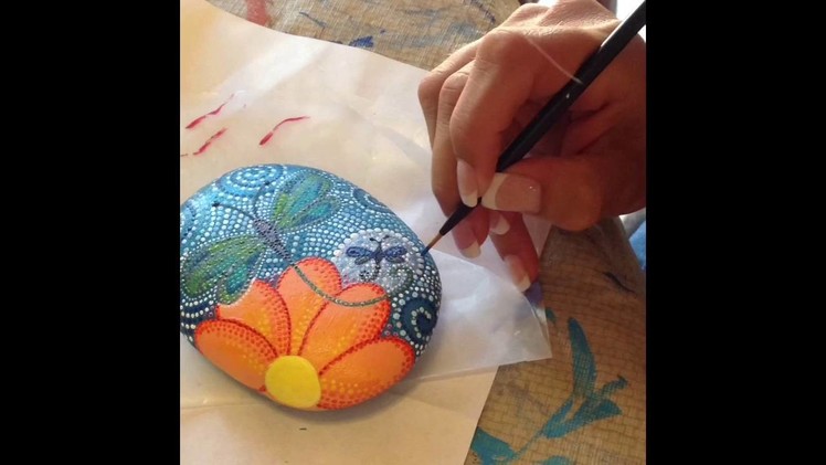 Rock Painting - Dragonfly