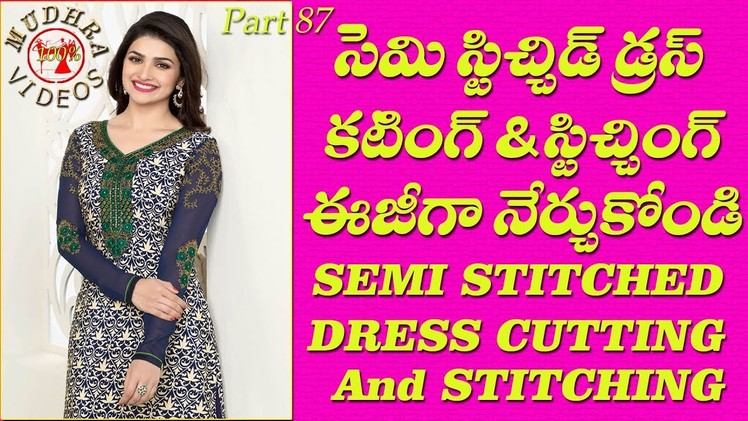 Semi stitched dress cutting and stitching # DIY # part 87