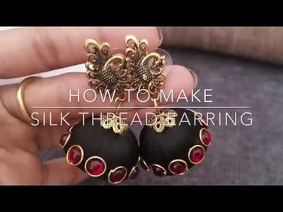 Silk Thread  antique Earrings