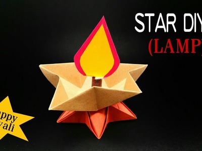 Star Diya ( Lamp ) for Diwali Decoration - DIY | Handmade | Tutorial by Paper Folds - 815