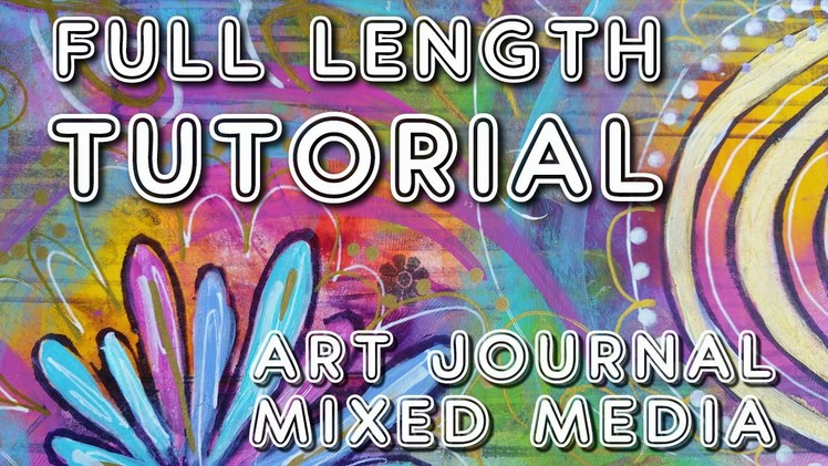 Studio Time 18 - "Ready for it'' mixed media art journal tutorial (full length!)