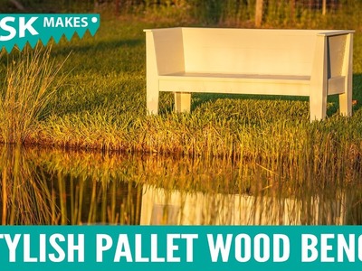Stylish Pallet Wood Bench