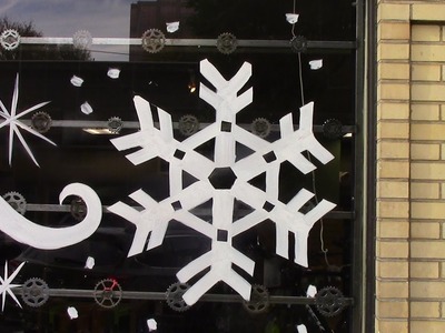 WINDOW PAINTING TUTORIAL # 119 Snowflake Guide