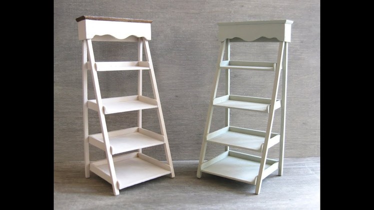 1.12th Scale Dolls House Ladder Shelf Tutorial