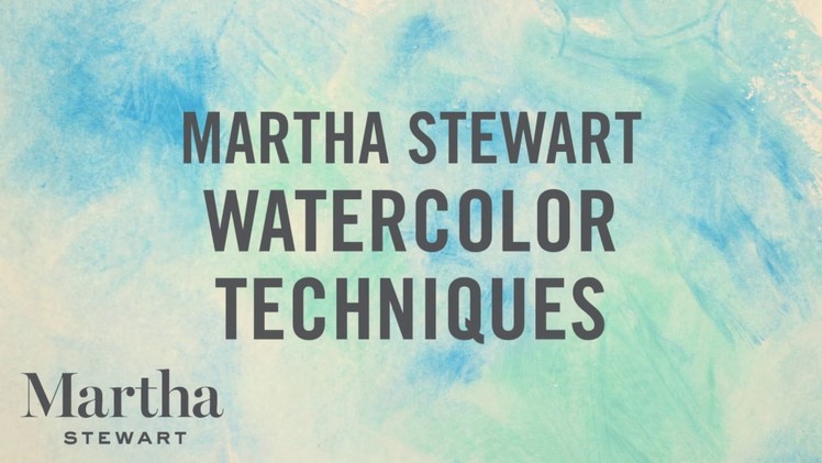 3 Techniques With Martha Stewart Watercolor Craft Paint