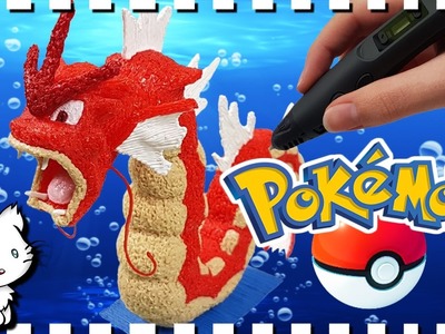 3D Pen Art Creation ♥ Pokémon - shiny red Gyarados. rotes Garados ♥