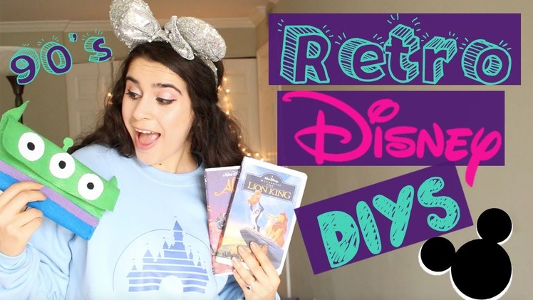 90's Disney DIYs | Retro VHS Notebook, Sweater & Bag