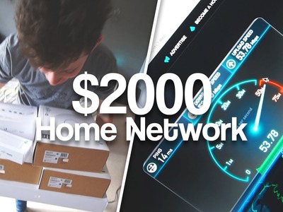 Alex's ULTIMATE Home Network Install | AC Access Points, POE Switches & NAS!