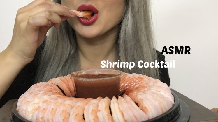 ASMR Shrimp Cocktail Platter [ No Talking | Eating Sounds ] N.E Lets Eat