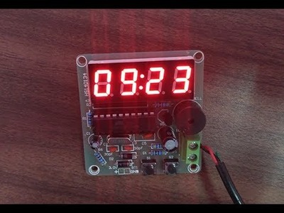 Assembling DIY 4 digit digital Alarm clock