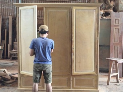 Build Wooden Wardrobe Extremely Giant, Modern - Amazing Woodworking Techniques Fast And Easy