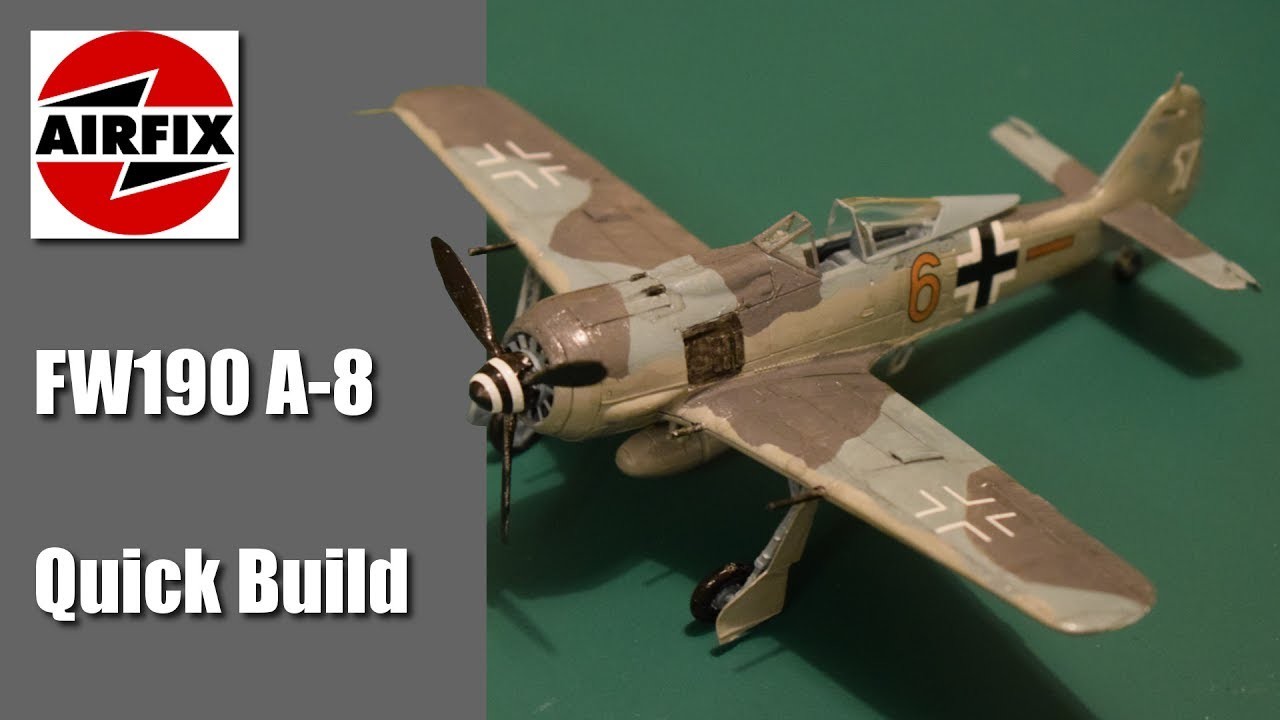 Building The Airfix FW190 A-8 Starter Kit (Plastic Kit Quick Build)