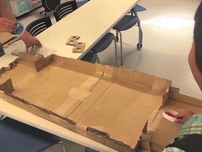 Cardboard Box Table Hockey