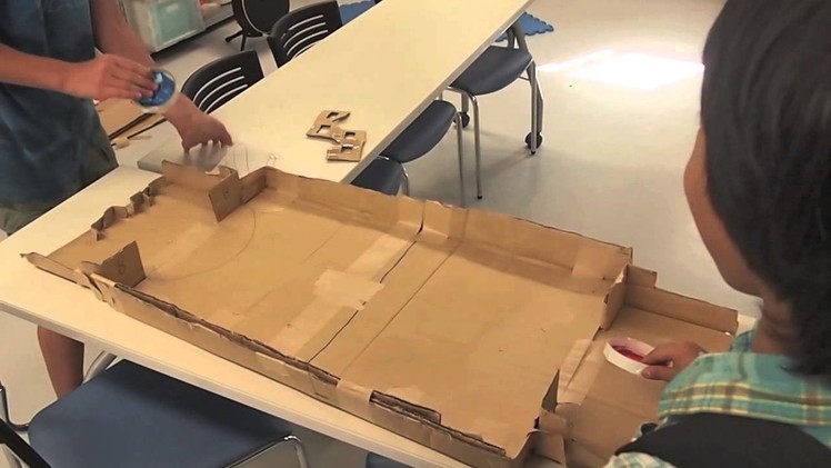 Cardboard Box Table Hockey