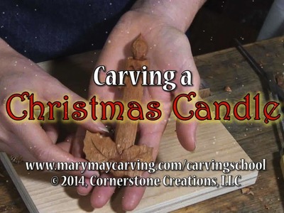 Carving a Christmas Candle
