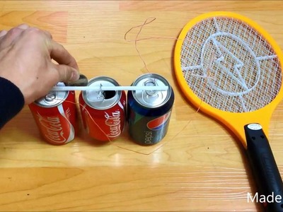 Coke Can + Pepsi Can + Electric fly swatter = Franklin's Bell