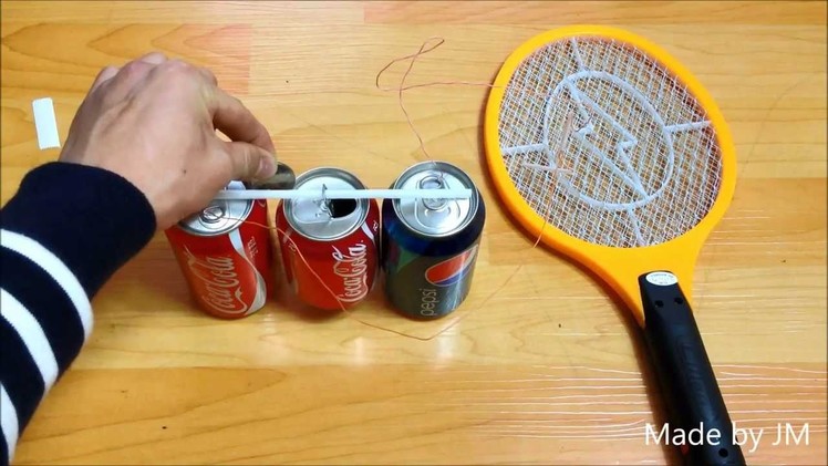 Coke Can + Pepsi Can + Electric fly swatter = Franklin's Bell