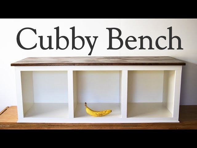 Cubby bench, How to make a - mud porch or entry way bench - moderate DIY woodworking