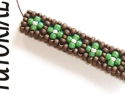 Cubic RAW beading Tutorial with Pictures - 2 Rows CRAW Pattern - Bead Cubic Right Angle Weave