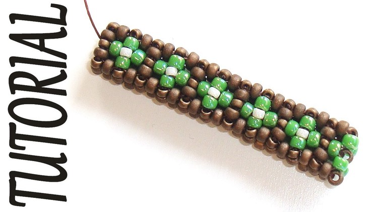 Cubic RAW beading Tutorial with Pictures - 2 Rows CRAW Pattern - Bead Cubic Right Angle Weave