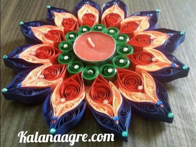 Diwali Diya Decoration : Paper Quilled Diya : Best Diwali Decor