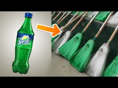 DIY Broomstick From Plastic Bottles | Recycling Soda Bottles