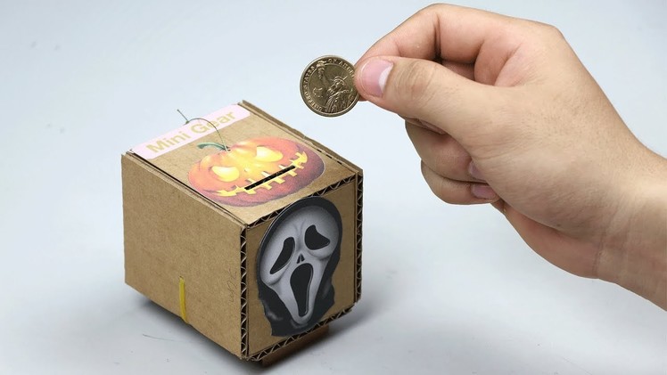 DIY Coin Box Halloween - What happen when you put coin in box?