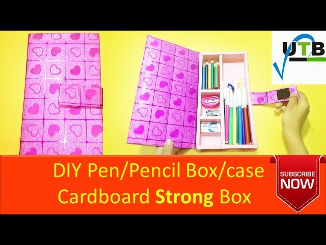 DIY Pen Pencil Box Case Cardboard Strong Box