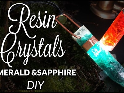 DIY Resin Crystals Emerald Sapphire Amethyst Pendant ( without grinding)