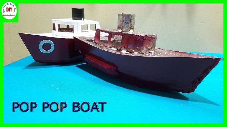 Do It Yourself | How To Make A Model Boats With Cardboard | Pop Pop Boat V1
