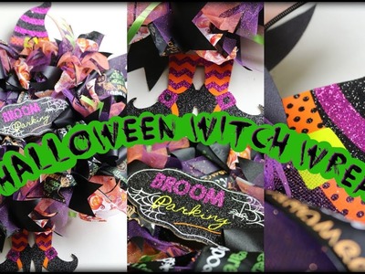 Dollar Tree DIY Halloween Witch Wreath-SuperMom