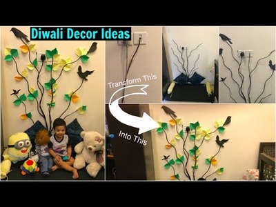 Easy Diwali Decor Ideas | Easy Wall Decor using No Paint | Organizopedia
