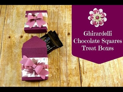 Envelope Punch Board Treat Boxes for Ghirardelli Chocolate Squares