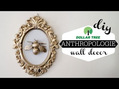 FIVE DOLLAR TREE DIYs | ANTHROPOLOGIE | WALL ART