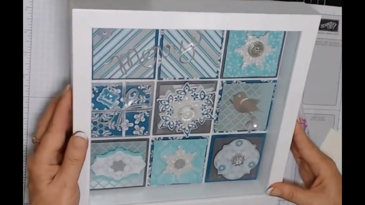 Free Online Class! Customer Thank You. Christmas Shadow Box. Stampin' Up!