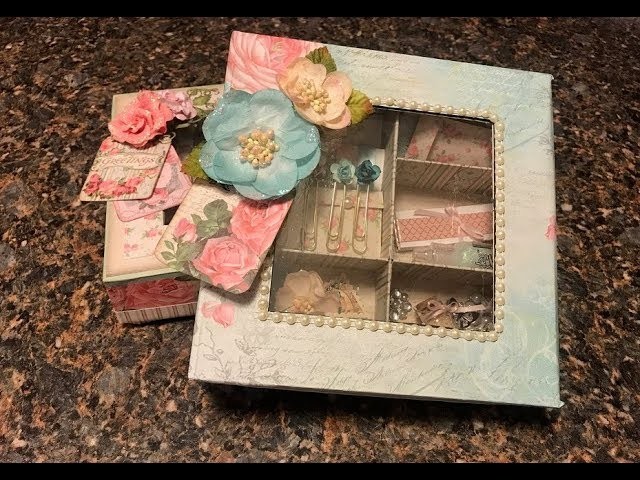 GIFT BOX TUTORIAL PEEK-A-BOO WINDOW & COMPARTMENTS BY SHELLIE GEIGLE JS HOBBIES AND CRAFTS