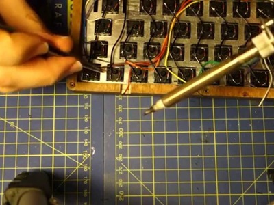 Hand-wiring a custom keyboard (montage)