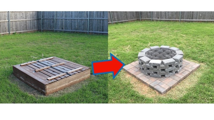 Homemade Brick Fire Pit