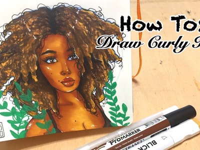 How I Sketch Curly Hair