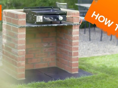 How to build a brick barbecue platform