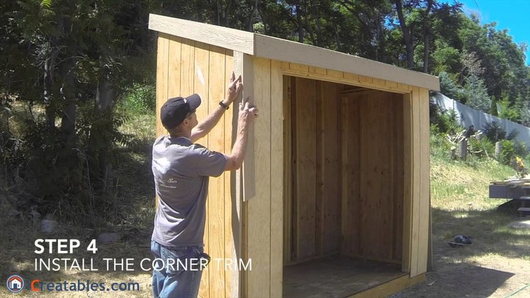 How To Build A Lean To Shed - Part 6 - Trim Install