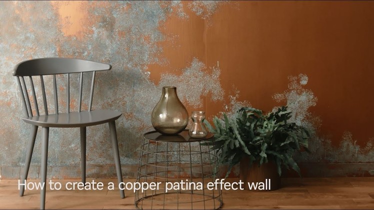 How to create a copper patina effect wall