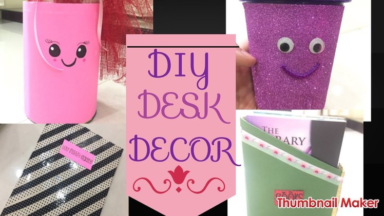 How to decorate your study table for girls|| 4 ways to an organised desk|| FM`s world