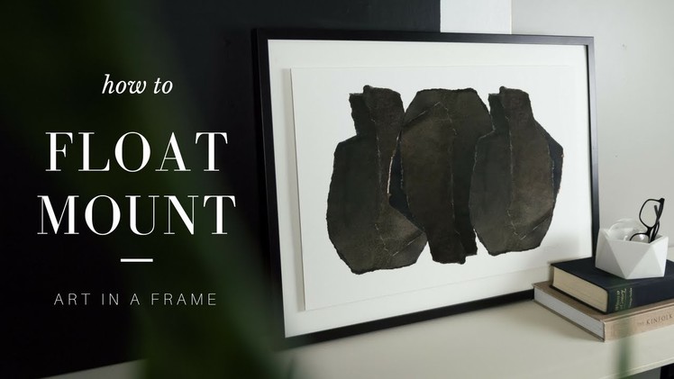 How to Float Mount Artwork in a Picture Frame