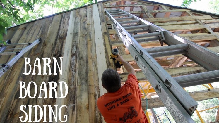 How to Install Rough Sawn Siding On the Off Grid OutDoor Kitchen