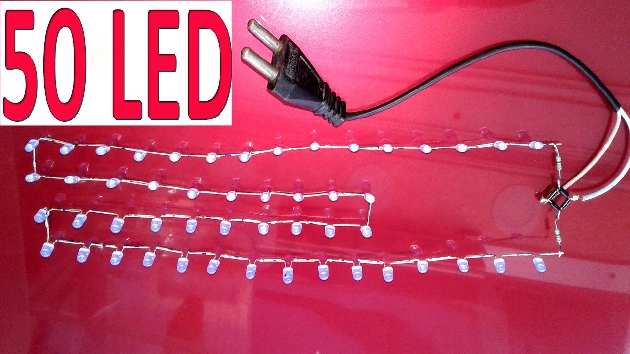 how to make led serial light at home