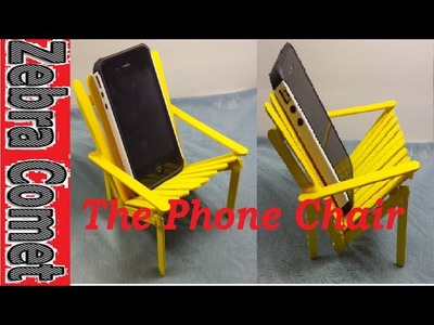 How To Make A Cellphone Holder.Chair (Out Of Popsicle Sticks)
