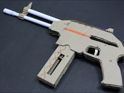 How To Make A PLR 16 That Shoots - With Magazine - (cardboard gun)