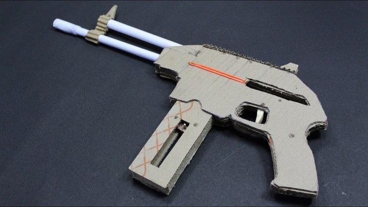 How To Make A PLR 16 That Shoots - With Magazine - (cardboard gun)